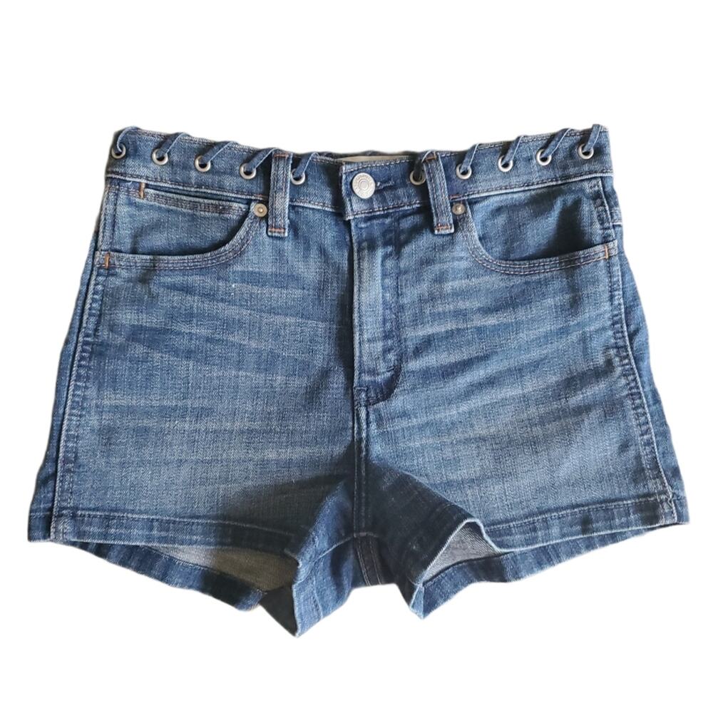 Abercrombie & Fitch High Rise Short Lace Detail w/ Grommets Women's Size 2